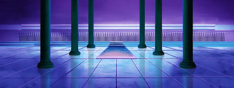 奢华宫殿场景图片 紫色 宫殿