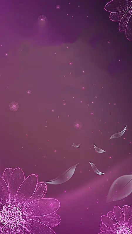 紫色水晶大花H5背景