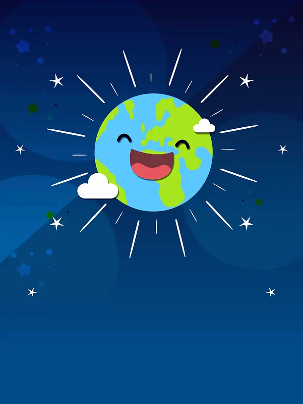 地球微笑日背景素材