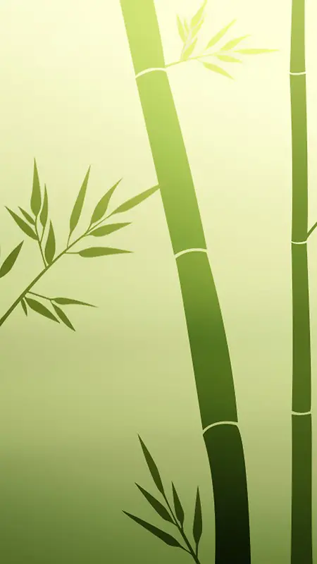 翠绿竹子h5素材背景
