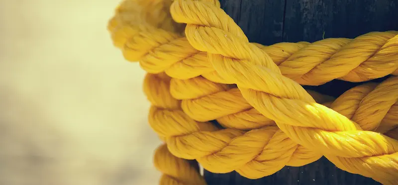 黄色绳子海报素材