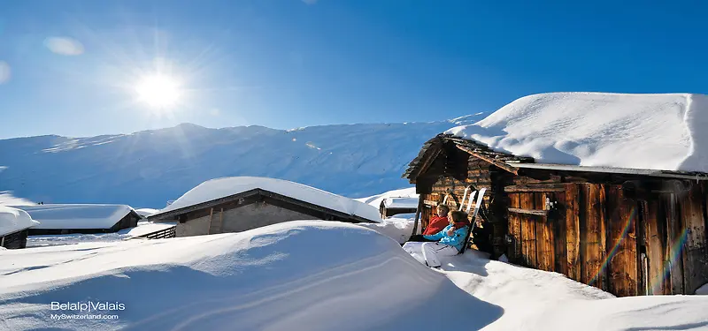 阿尔卑斯山雪景