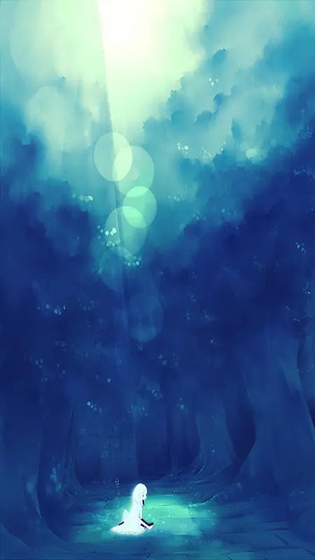 梦幻卡通森林H5背景素材