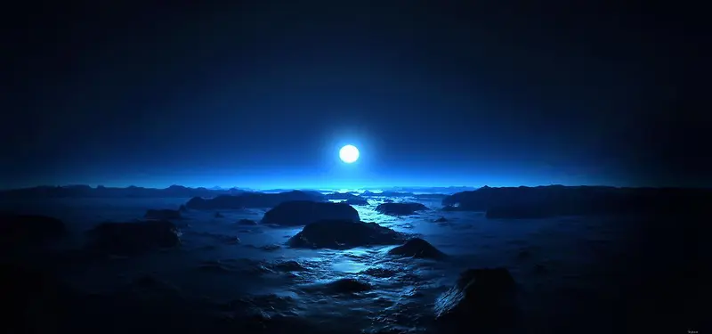 海洋夜景