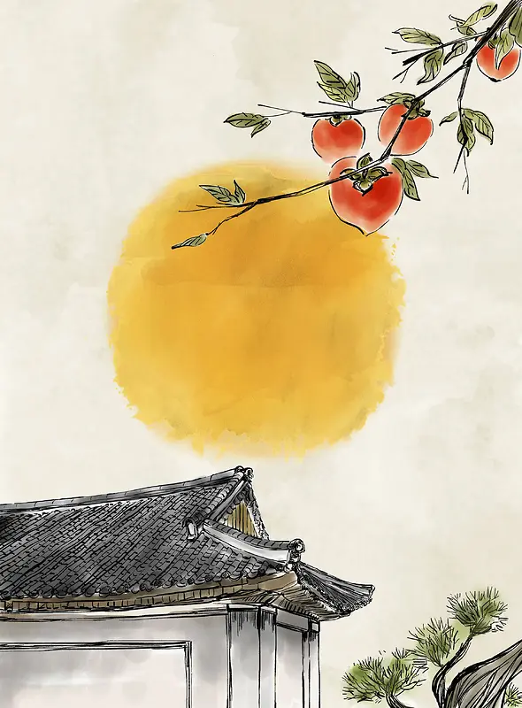 创意水彩画庭院建筑平面广告背景图片素材下载_图片编号ylgbzkxx-免抠素材网