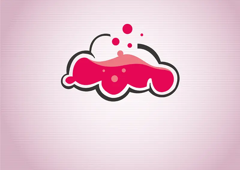 粉色抽象大脑logo背景素材