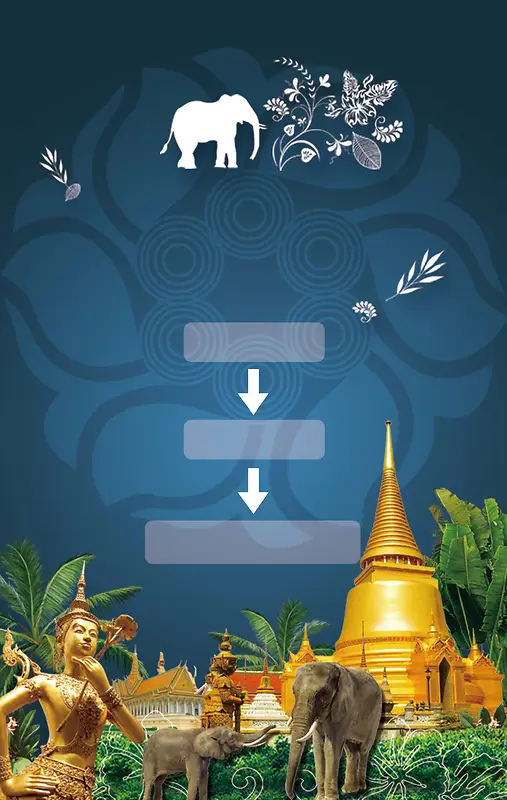 泰国旅游海报背景