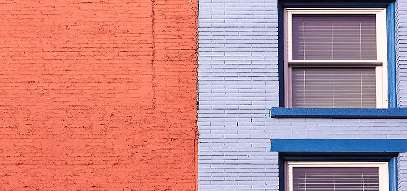 两种颜色的建筑背景