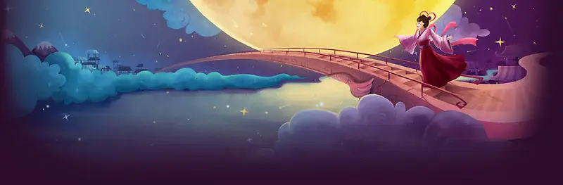中秋背景装饰