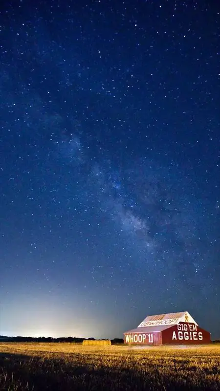 户外星空夜景H5背景