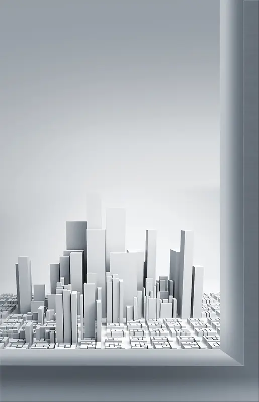 高楼建筑印刷背景