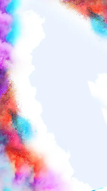 彩色水彩H5背景