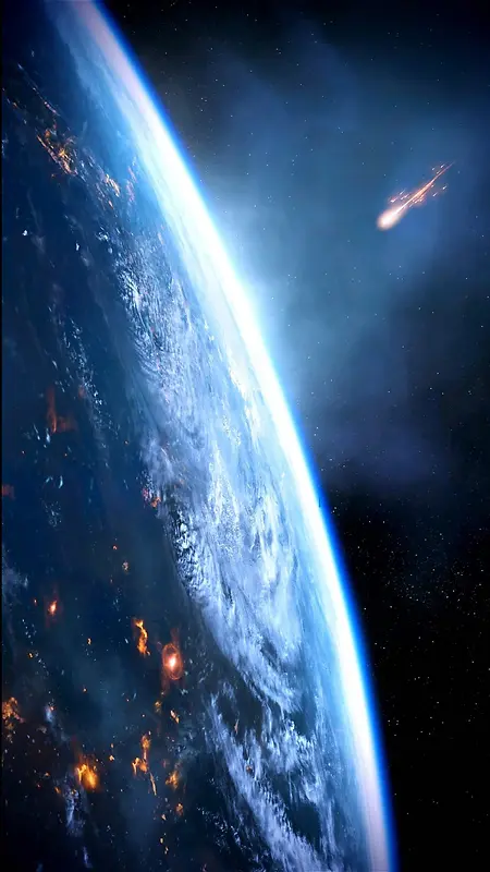 唯美宇宙星系H5背景