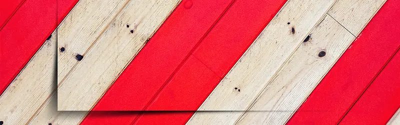 红色木板质感纹理banner
