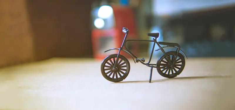 清新 文艺 自行车 摆件 背景banner