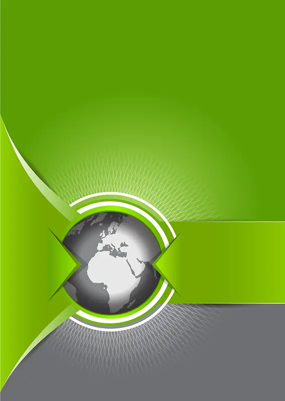 绿色创意地球商务海报背景