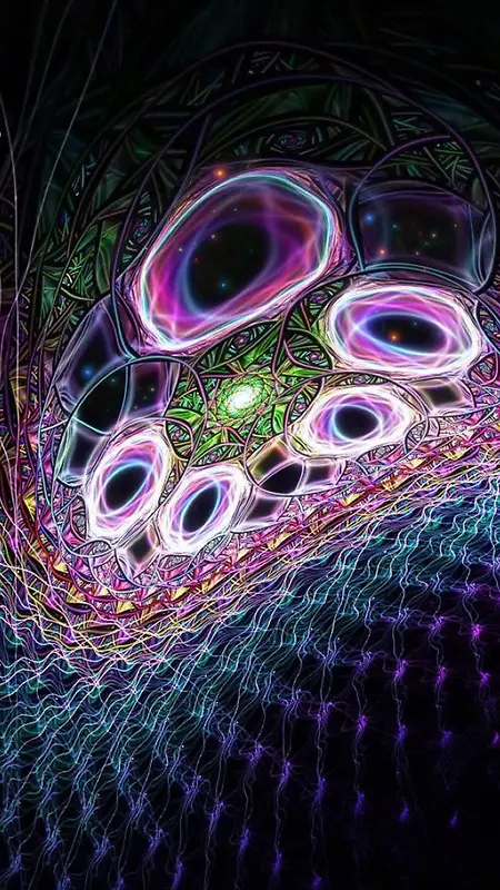 创意酷炫彩色H5背景