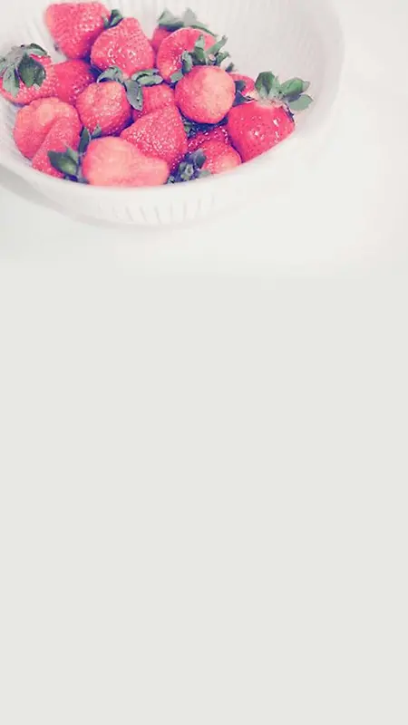 简约水果草莓App手机端H5背景