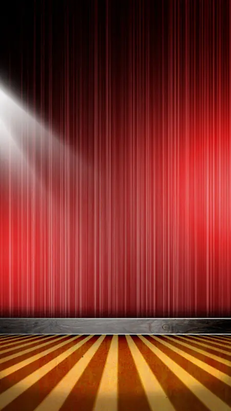 大气红色幕布灯光舞台H5背景