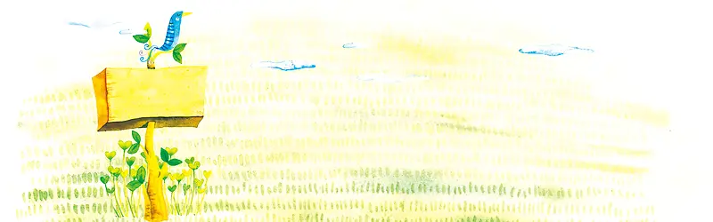 唯美森系横幅背景
