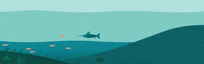 蓝色母婴卡通背景banner