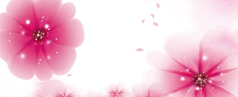 女生节粉色花背景图