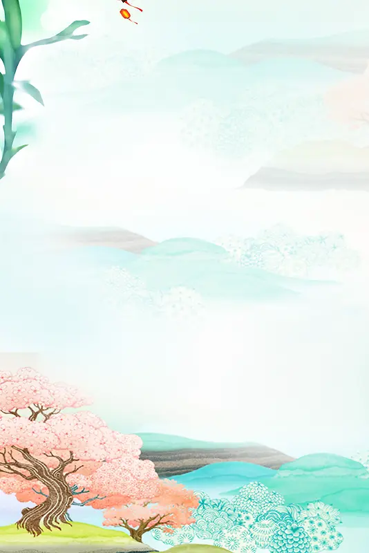 植树节绿色卡通PSD分层banner