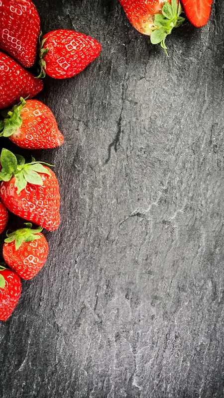 草莓红色浪漫H5背景