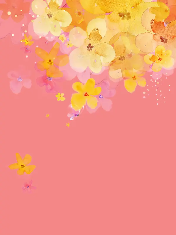 花朵粉色简约浪漫背景