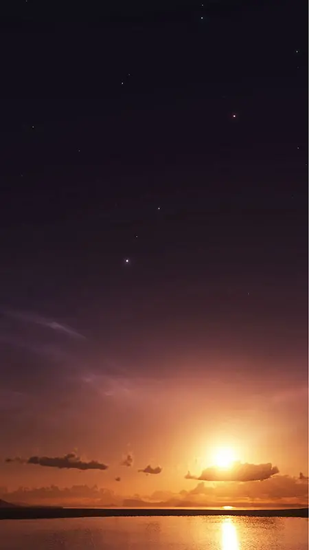 日出天空H5背景