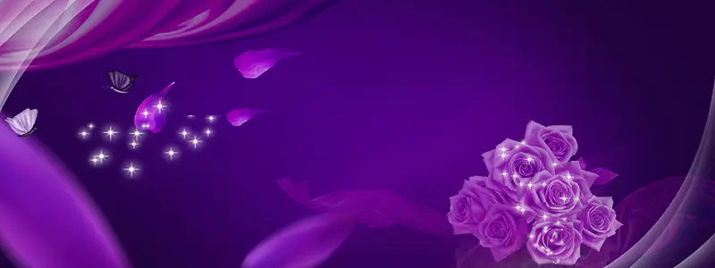 紫色淘宝海报素材 