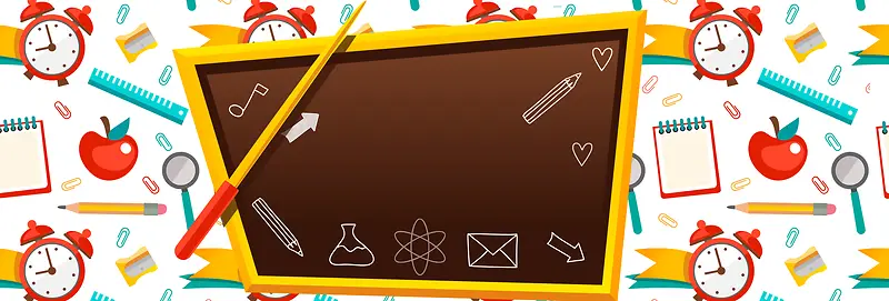 时尚大气欢迎新同学促销banner