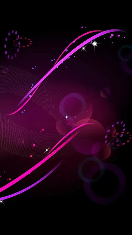 抽象紫色光圈曲线H5背景