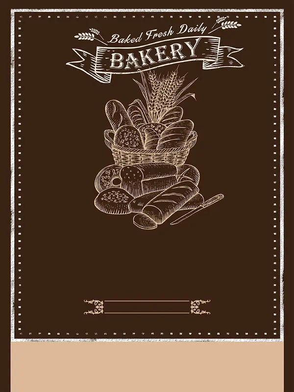 面包蛋糕背景海报