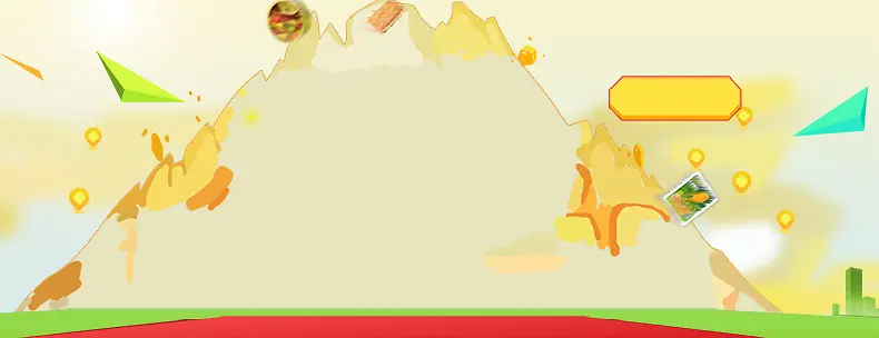 电商扁平促销背景