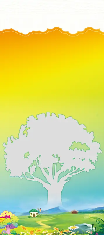 美术招生展架背景素材