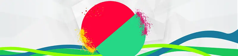 淘宝天猫扁平式banner背景