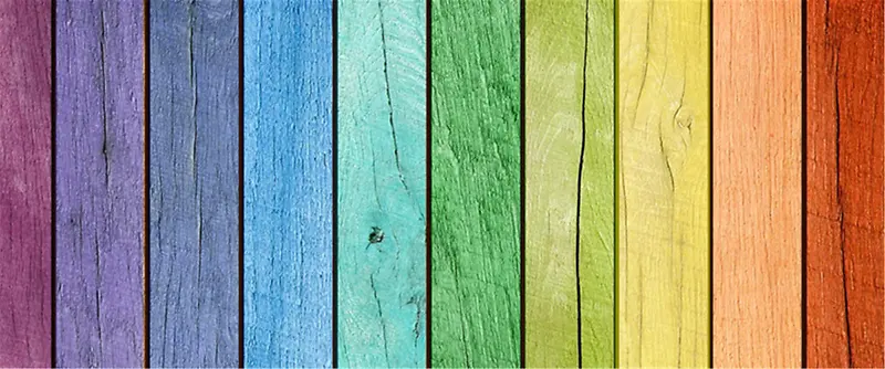 彩虹木板
