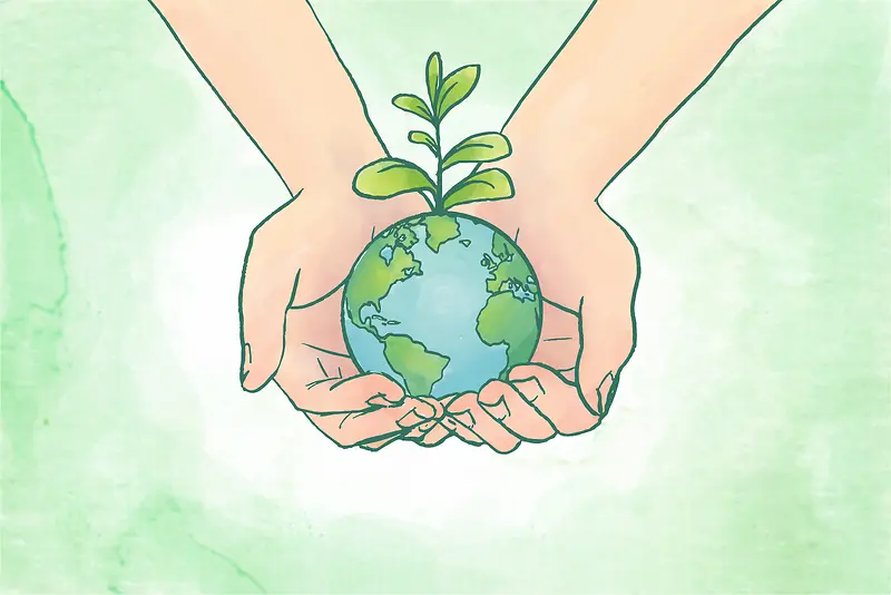 植树节世界环境保护日背景