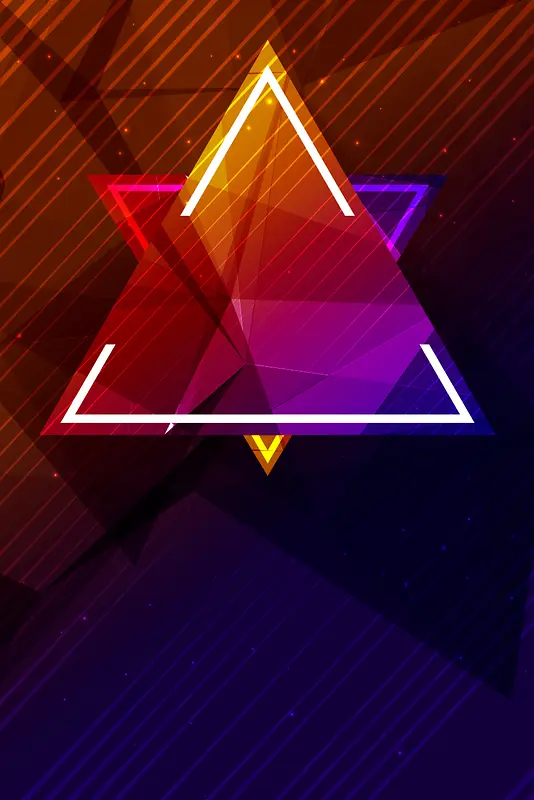 几何三角形海报背景素材