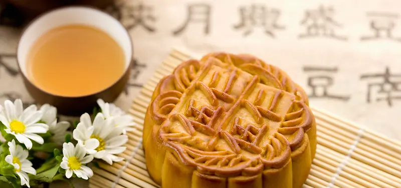 中秋节月饼背景