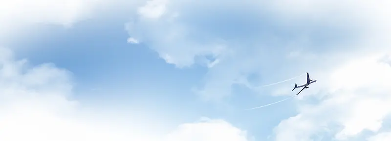 飞机 蓝天 白云