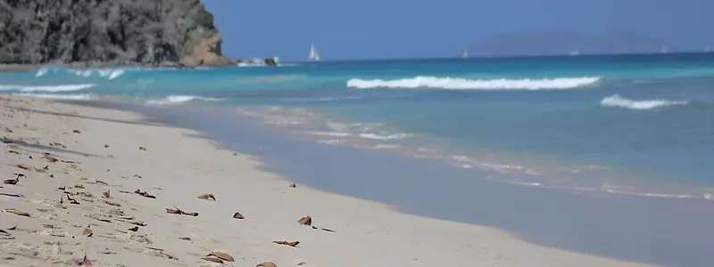大海海滩摄影背景