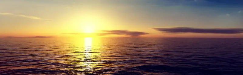 唯美海边夕阳背景