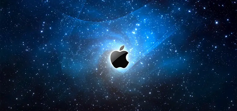 苹果智能手机科技蓝色海报背景