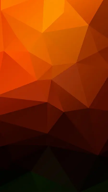 橙色立体几何H5背景