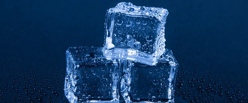 冰块 蓝色 水滴 晶莹剔透