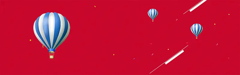 红色飘浮气球