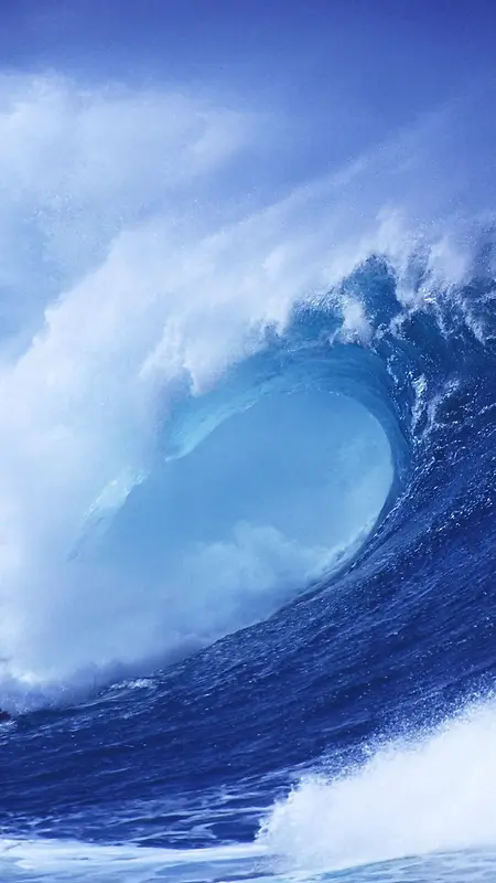 蓝色海浪H5背景