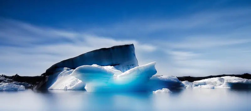 极地冰川海洋背景